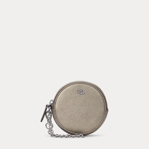 Crosshatch Leather Small Round Pouch - Lauren - Modalova