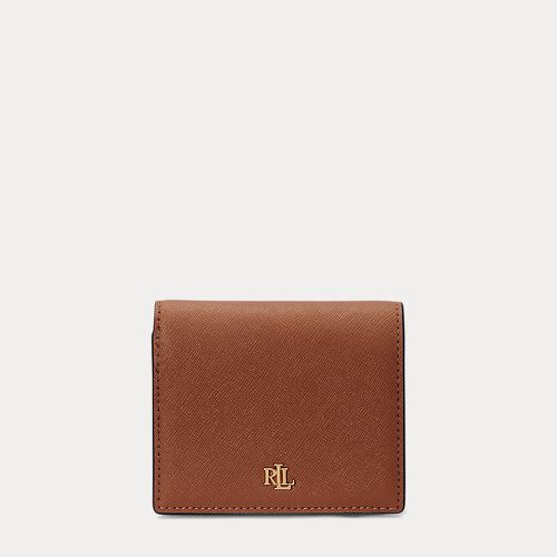 Crosshatch Leather Compact Wallet - Lauren - Modalova