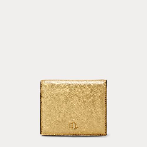 Crosshatch Leather Compact Wallet - Lauren - Modalova