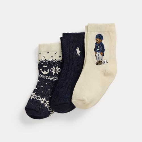 Polo Bear Crew Sock 3-Pack - Ralph Lauren - Modalova