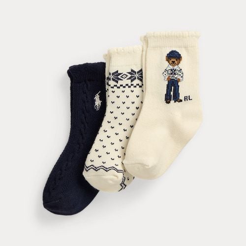 Polo Bear Crew Sock 3-Pack - Ralph Lauren - Modalova