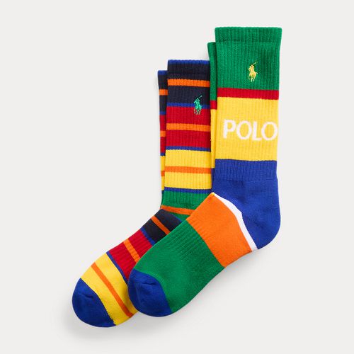 Striped Cotton-Blend Crew Sock 2-Pack - Polo Ralph Lauren - Modalova