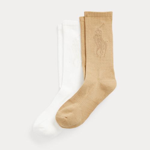 Tonal Logo Cotton-Blend Crew Sock 2-Pack - Polo Ralph Lauren - Modalova