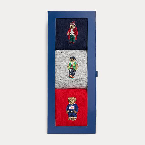 Polo Bear Roll-Top 3-Sock Gift Set - Polo Ralph Lauren - Modalova