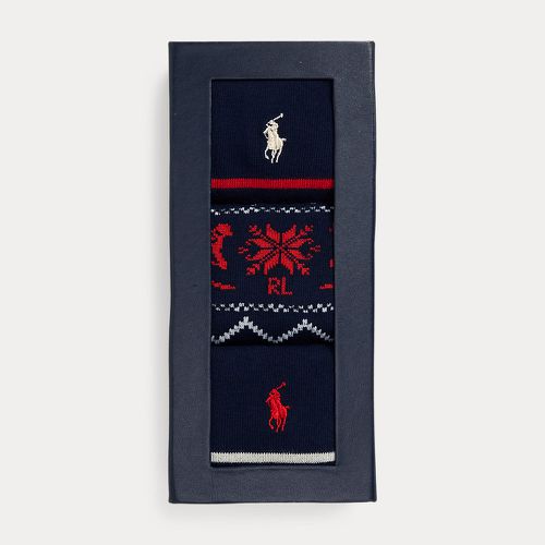 Fair Isle & Striped 3-Sock Gift Set - Polo Ralph Lauren - Modalova