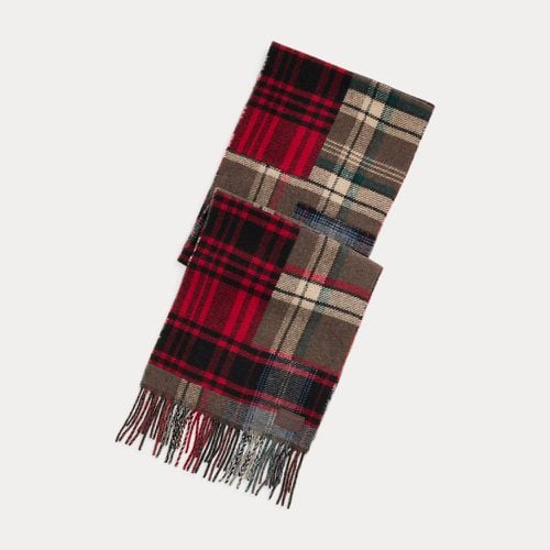 Patchwork Plaid Wool-Cashmere Scarf - Polo Ralph Lauren - Modalova