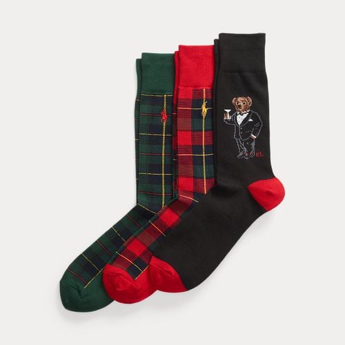 Polo Bear & Plaid Trouser Sock 3-Pack - Polo Ralph Lauren - Modalova