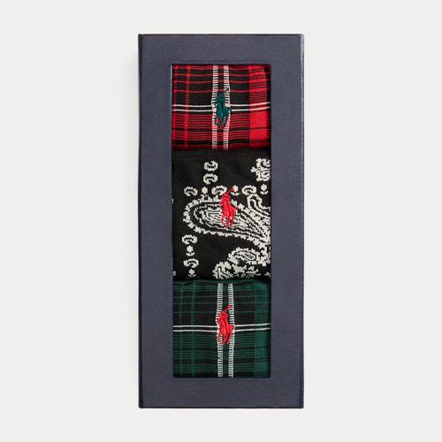 Bandanna & Plaid Sock 3-Pack Gift Set - Polo Ralph Lauren - Modalova