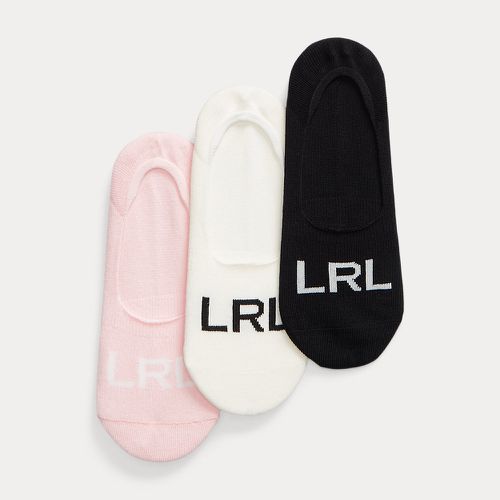 Logo Cotton-Blend Liner Sock 3-Pack - Lauren - Modalova