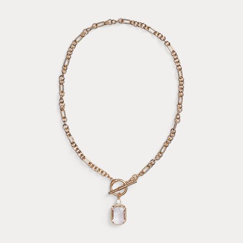 Gold-Tone Stone Pendant Necklace - Lauren - Modalova
