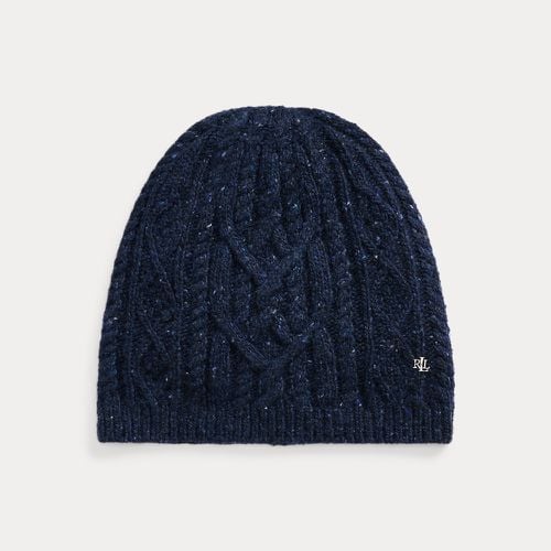 Cable-Knit Wool-Blend Beanie - Lauren - Modalova