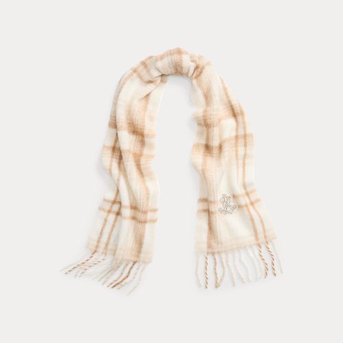 Plaid Bullion Wool-Blend Scarf - Lauren - Modalova