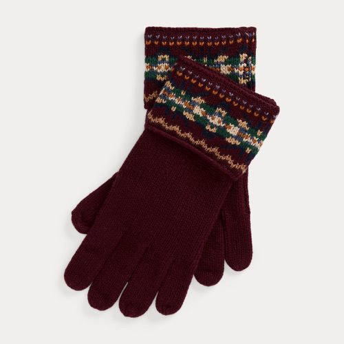 Fair Isle Wool-Blend Gloves - Lauren - Modalova