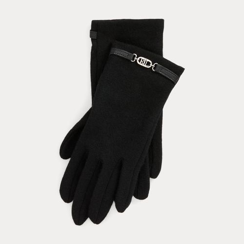 Sheepskin-Trim Wool-Blend Gloves - Lauren - Modalova