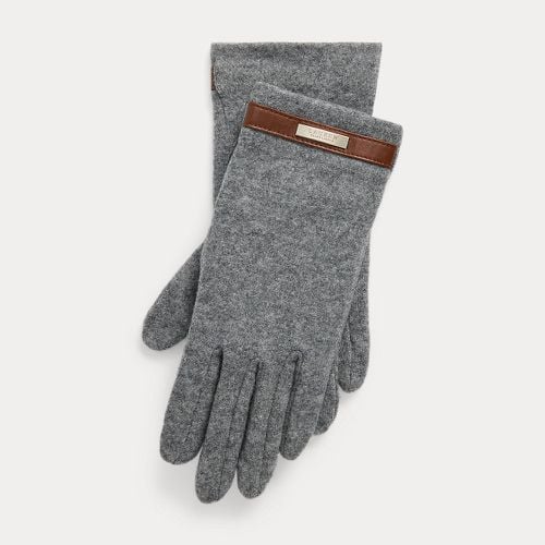 Sheepskin-Trim Wool-Blend Gloves - Lauren - Modalova