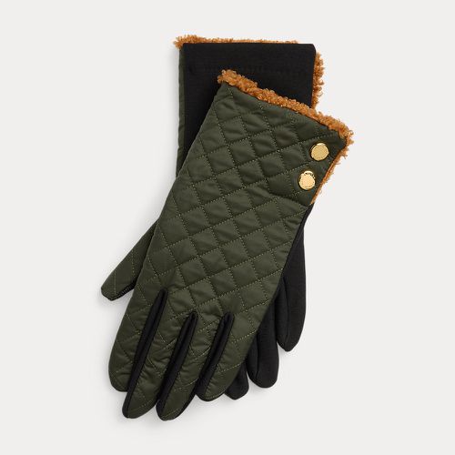 Diamond-Quilted Tech Gloves - Lauren - Modalova