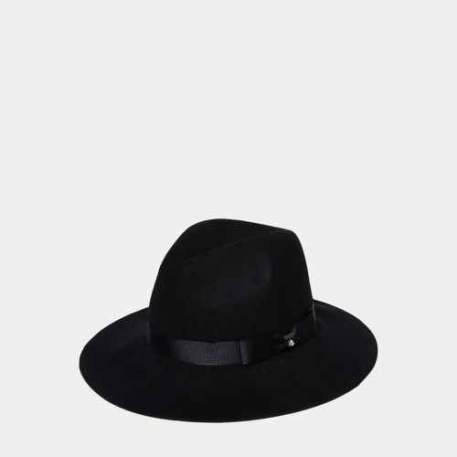 Ribbon-Trim Wool Fedora - Lauren - Modalova