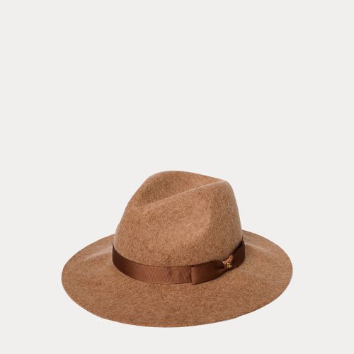 Ribbon-Trim Wool Fedora - Lauren - Modalova