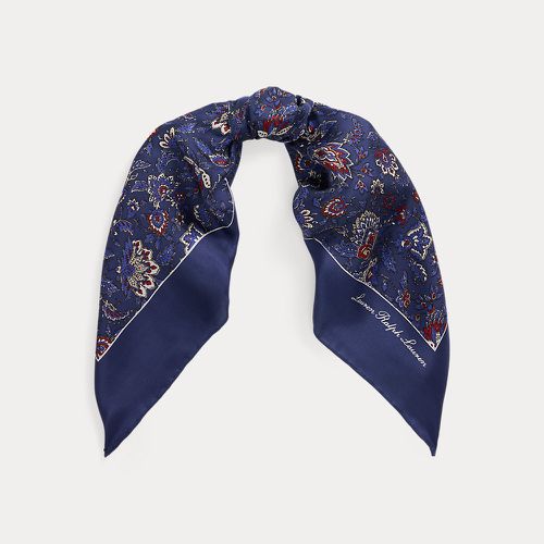 Floral Silk Twill Square Scarf - Lauren - Modalova