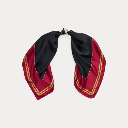 Crest Silk Twill Square Scarf - Lauren - Modalova