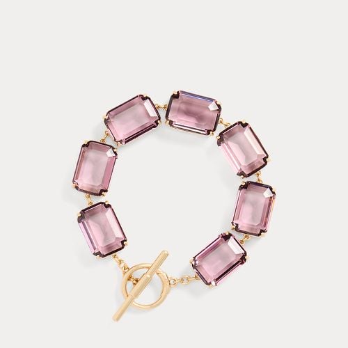 Gold-Tone Crystal Flex Bracelet - Lauren - Modalova