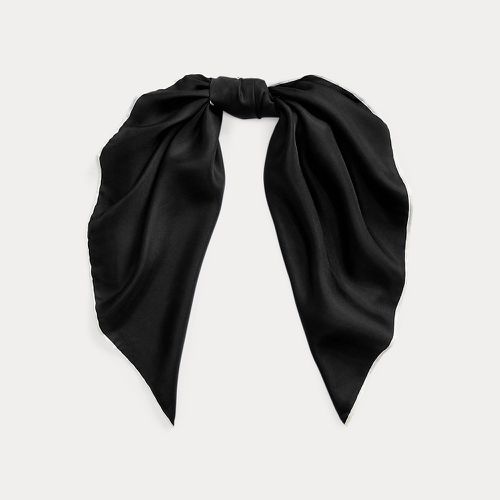 Two-Tone Logo Silk Twill Square Scarf - Lauren - Modalova