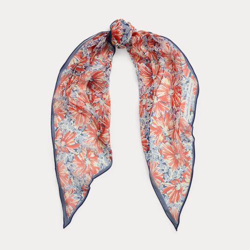 Floral Silk Chiffon Scarf - Lauren - Modalova