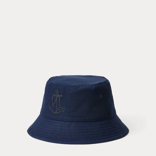 Anchor-Logo Cotton Bucket Hat - Lauren - Modalova