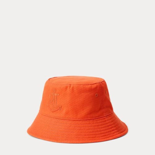 Anchor-Logo Cotton Bucket Hat - Lauren - Modalova