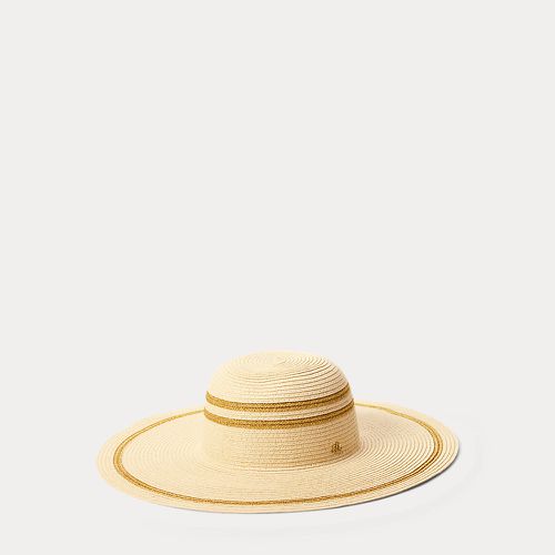 Striped Straw Sun Hat - Lauren - Modalova