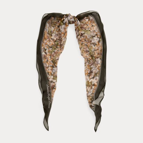 Floral Silk Diamond Scarf - Lauren - Modalova