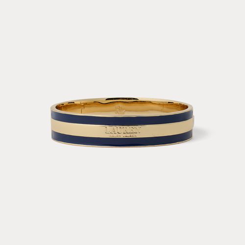 Gold-Plated Logo Hinge Bangle - Lauren - Modalova