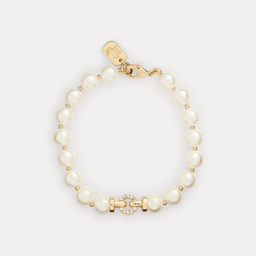 Pavé -Plated Faux-Pearl Bracelet - Lauren - Modalova