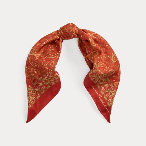 Paisley Silk Twill Square Scarf - Lauren - Modalova
