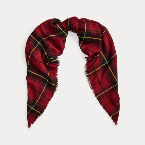 Plaid Square Scarf - Lauren - Modalova