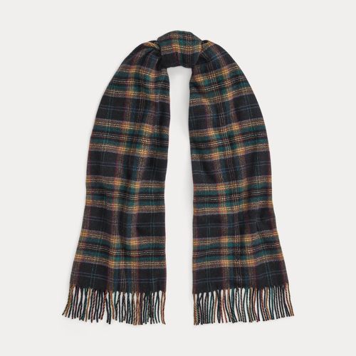 Fringe Plaid Wool-Cashmere Scarf - Polo Ralph Lauren - Modalova