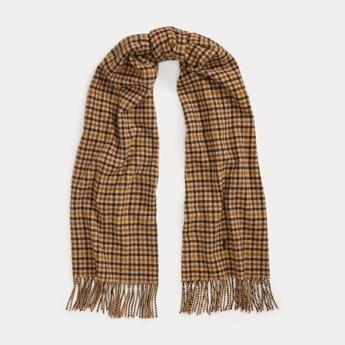 Fringe Plaid Wool-Cashmere Scarf - Polo Ralph Lauren - Modalova