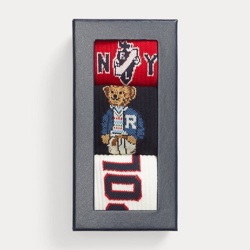 Polo Bear Crew Sock 3-Pack Gift Set - Polo Ralph Lauren - Modalova