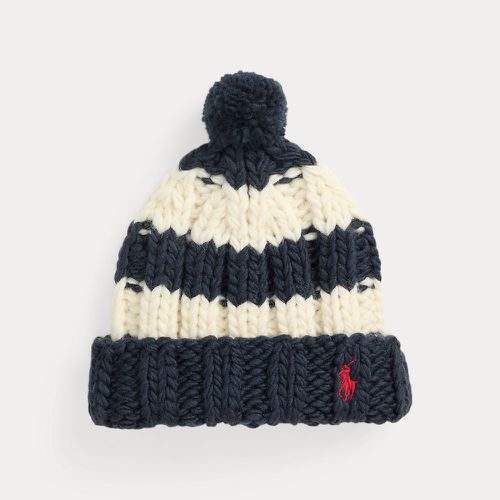 Striped Wool Pom-Pom Beanie - Polo Ralph Lauren - Modalova