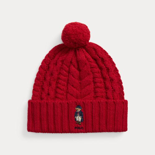 Polo Bear Cable Pom-Pom Beanie - Polo Ralph Lauren - Modalova