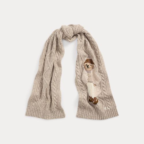 Polo Bear Aran-Knit Wool-Blend Scarf - Polo Ralph Lauren - Modalova