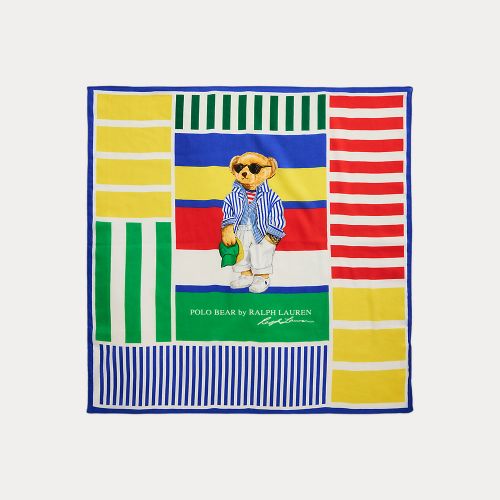 Polo Bear Striped Square Scarf - Polo Ralph Lauren - Modalova