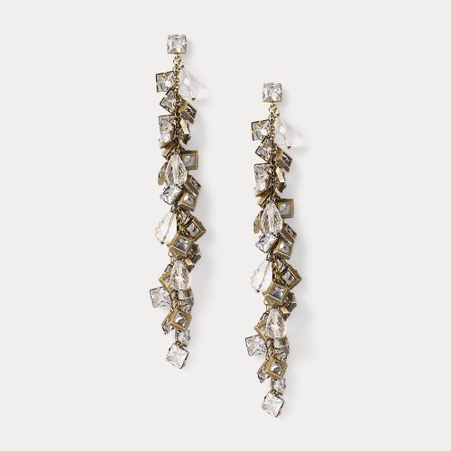 Sterling Silver Crystal Strand Earrings - Collection - Modalova