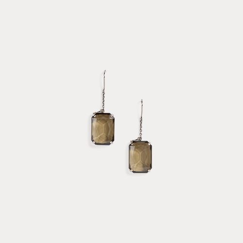 Smoky Crystal Drop Earrings - Collection - Modalova