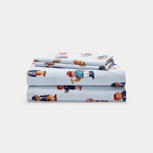 Teddy Bear Stripe Sheet Set - Polo Ralph Lauren Home - Modalova