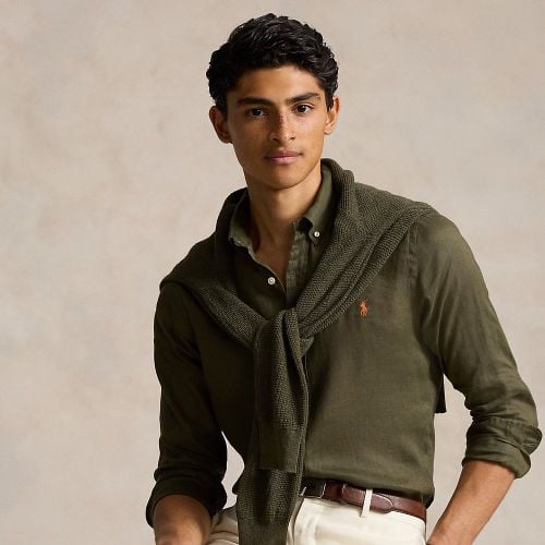 Slim Fit Linen Shirt - Polo Ralph Lauren - Modalova