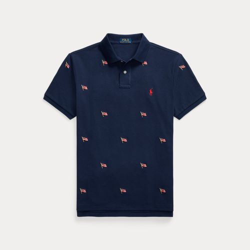 Custom Slim Fit Flag Mesh Polo Shirt - Polo Ralph Lauren - Modalova