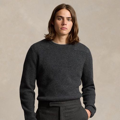 Contrast-Panel Wool Crewneck Jumper - Polo Ralph Lauren - Modalova