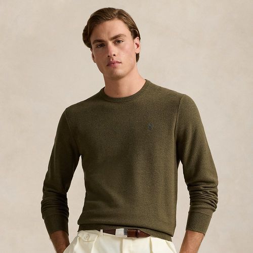 Textured Cotton Crewneck Jumper - Polo Ralph Lauren - Modalova