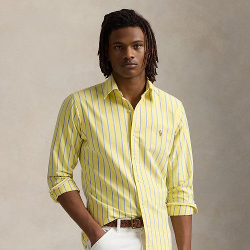 Custom Fit Striped Oxford Shirt - Polo Ralph Lauren - Modalova